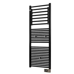 Deltacalor Sèche-serviettes électrique à inertie fluide Stendino 750W noir