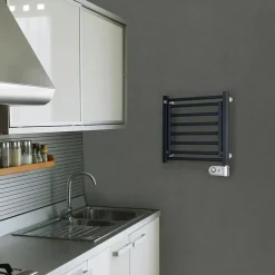Deltacalor Sèche-serviettes électrique à inertie fluide Papillon1 150W noir