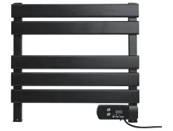 Pureline Sèche-serviettes électrique compact noir 100W* Sèche-Serviettes Soufflant