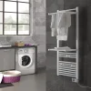 Deltacalor Sèche-serviettes électrique à inertie fluide Papillon2 750W blanc