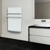 Carrera Sèche-serviettes électrique à inertie sèche Silam + Air 1400W + soufflerie 900W blanc