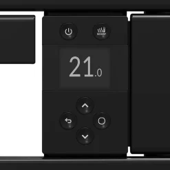 Sauter Sèche-serviettes électrique à inertie fluide Asama connectable anthracite 750W