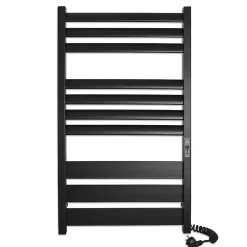 Laris Sèche-serviettes électrique LAVINA 500x900 avec minuterie ECO, 280W, Noir