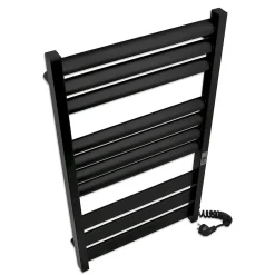 Laris Sèche-serviettes électrique LAVINA 500x900 avec minuterie ECO, 280W, Noir