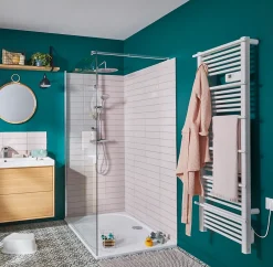 GoodHome Sèche-serviettes électrique à inertie sèche Solna blanc 750W
