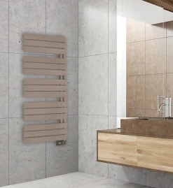 Deltacalor Sèche-serviettes électrique asymétrique 750W beige 7.5m²* Sèche-Serviettes Électrique