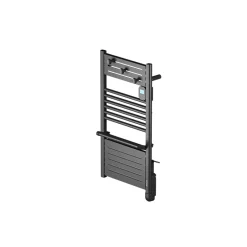 Noirot Sèche-serviettes électrique 500 W noir à inertie fluide + soufflerie 1000 W - Actibain* Sèche-Serviettes Soufflant