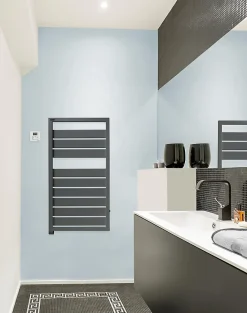 Acova Sèche-serviettes électrique à inertie fluide Astrakan anthracite 500W* Sèche-Serviettes Électrique