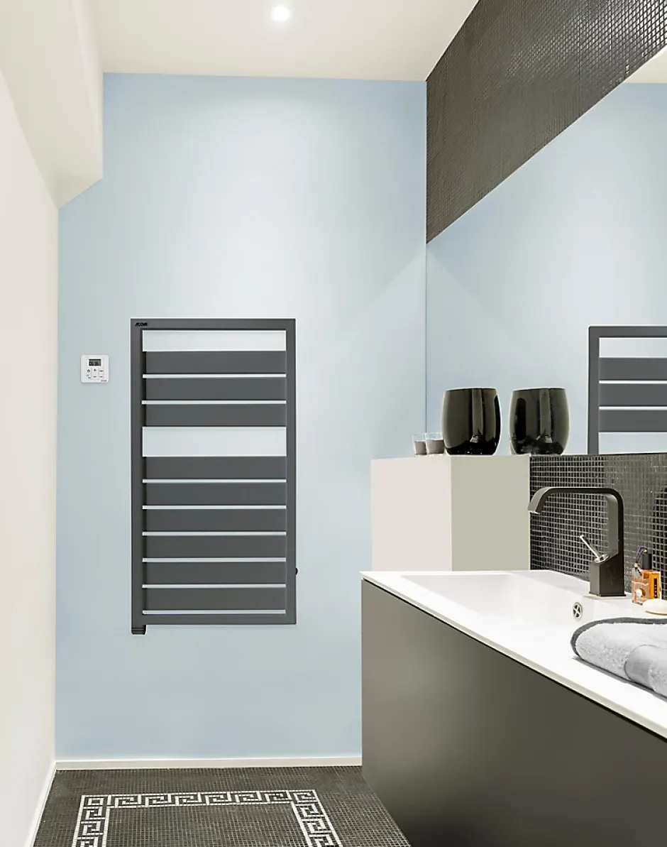 Acova Sèche-serviettes électrique à inertie fluide Astrakan anthracite 500W* Sèche-Serviettes Électrique