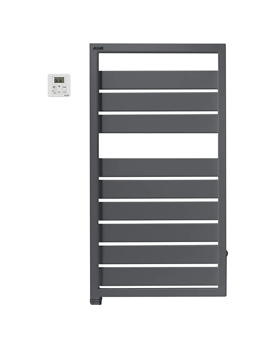 Acova Sèche-serviettes électrique à inertie fluide Astrakan anthracite 500W* Sèche-Serviettes Électrique