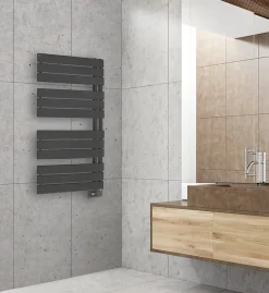 Deltacalor Sèche-serviettes électrique asymétrique 500W anthracite 5m²