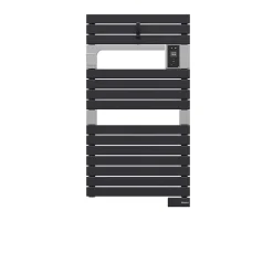 Sauter Sèche-serviettes électrique à inertie fluide Asama connectable anthracite 500W* Sèche-Serviettes Électrique