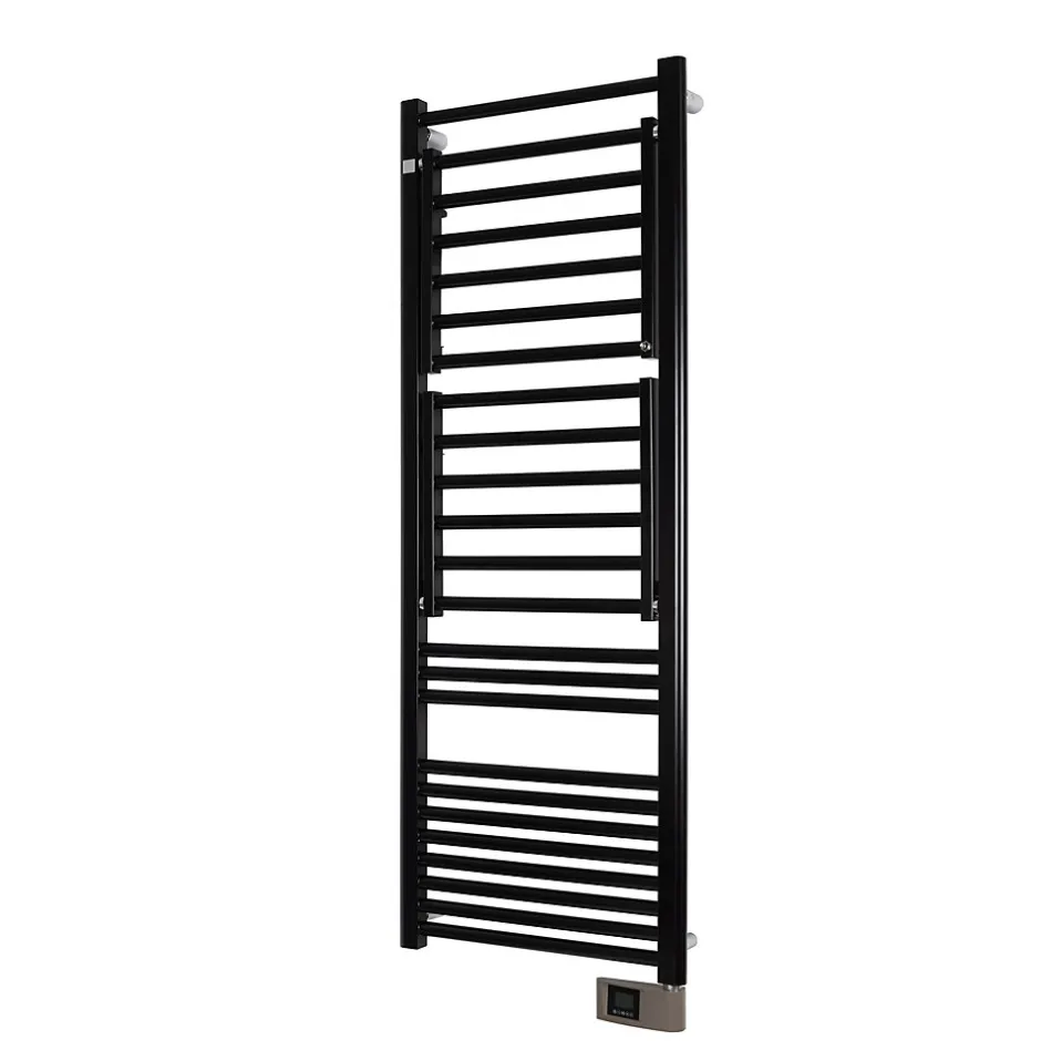 Deltacalor Sèche-serviettes électrique à inertie fluide Papillon2 500W noir* Sèche-Serviettes Électrique