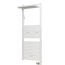 Deltacalor Sèche-serviettes électrique à inertie fluide Stendino 750W blanc* Sèche-Serviettes Électrique