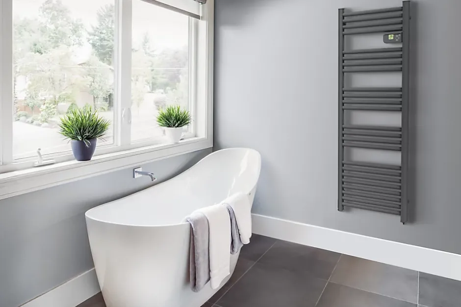 Carrera Sèche-serviettes électrique à inertie sèche Alani 500W gris anthracite* Sèche-Serviettes Électrique