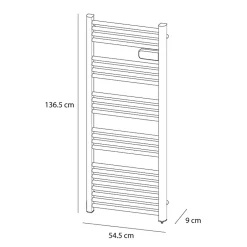 Carrera Sèche-serviettes électrique à inertie sèche Alani 500W gris anthracite* Sèche-Serviettes Électrique