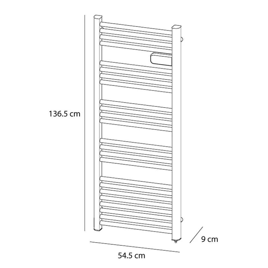 Carrera Sèche-serviettes électrique à inertie sèche Alani 500W gris anthracite* Sèche-Serviettes Électrique