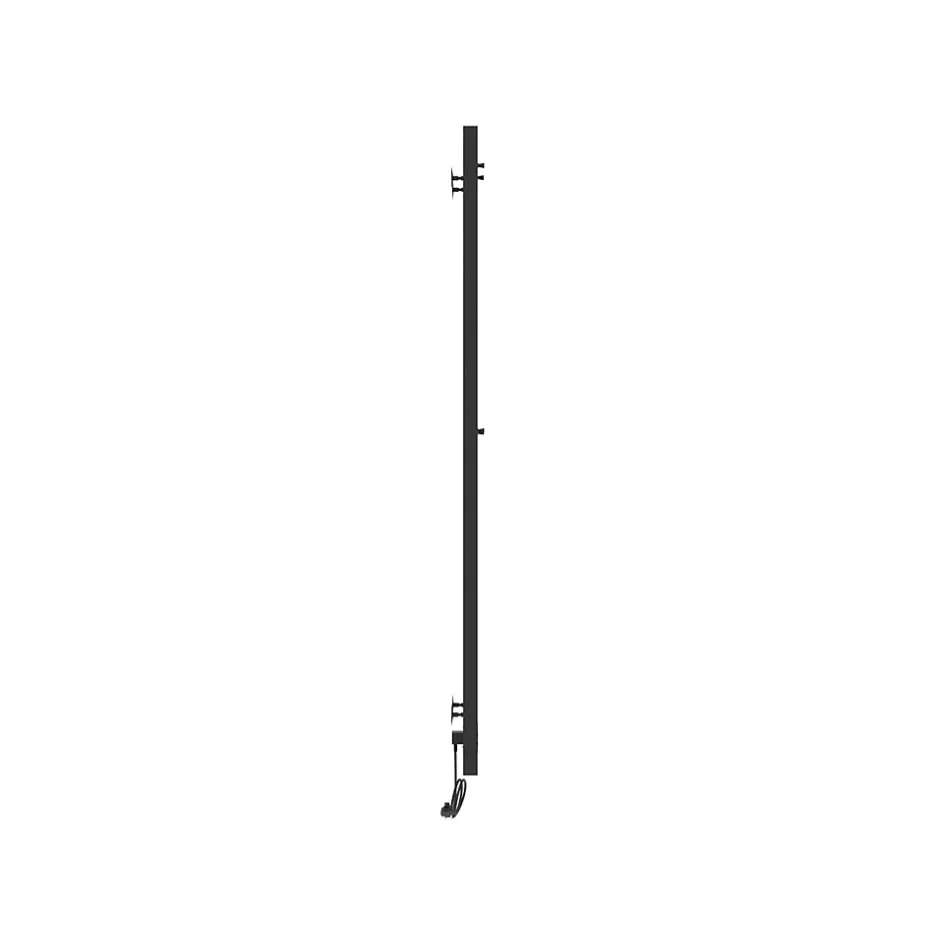 Laris Sèche-serviettes électrique DUET 80x1200 avec minuterie ECO, 80W, Noir