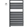 Acova Sèche-serviettes électrique à inertie fluide Astrakan grey aluminium 500W* Sèche-Serviettes Électrique