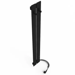 Laris Sèche-serviettes électrique BOSTON 150x1200 avec minuterie ECO, 120W, Noir
