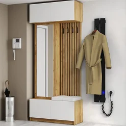 Laris Sèche-serviettes électrique BOSTON 150x1200 avec minuterie ECO, 120W, Noir