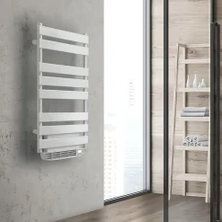 Deltacalor Sèche-serviettes électrique à inertie fluide Vento 500W + soufflerie 1000W