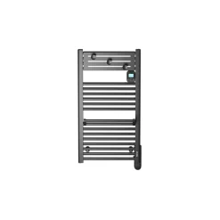 Noirot Sèche-serviettes électrique 500 W noir à inertie fluide, Actibain