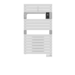 Sauter Sèche-serviettes électrique à inertie fluide Asama connectable blanc 500W + soufflerie 1000W* Sèche-Serviettes Soufflant