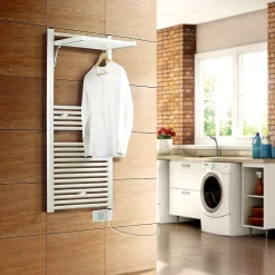 Deltacalor Sèche-serviettes électrique à inertie fluide Stendino 500W blanc