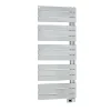Deltacalor Sèche-serviettes électrique asymétrique 750W blanc 7.5m²