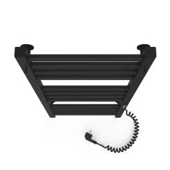 Laris Sèche-serviettes électrique ALFA 500x1200 avec minuterie ECO, 225W, Noir* Sèche-Serviettes Électrique