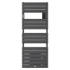 Thermor Sèche-serviettes Riviera 2 avec soufflerie 1750W gris menhir - - 498608