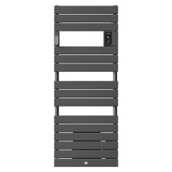 Thermor Sèche-serviettes Riviera 2 avec soufflerie 1750W gris menhir - - 498608