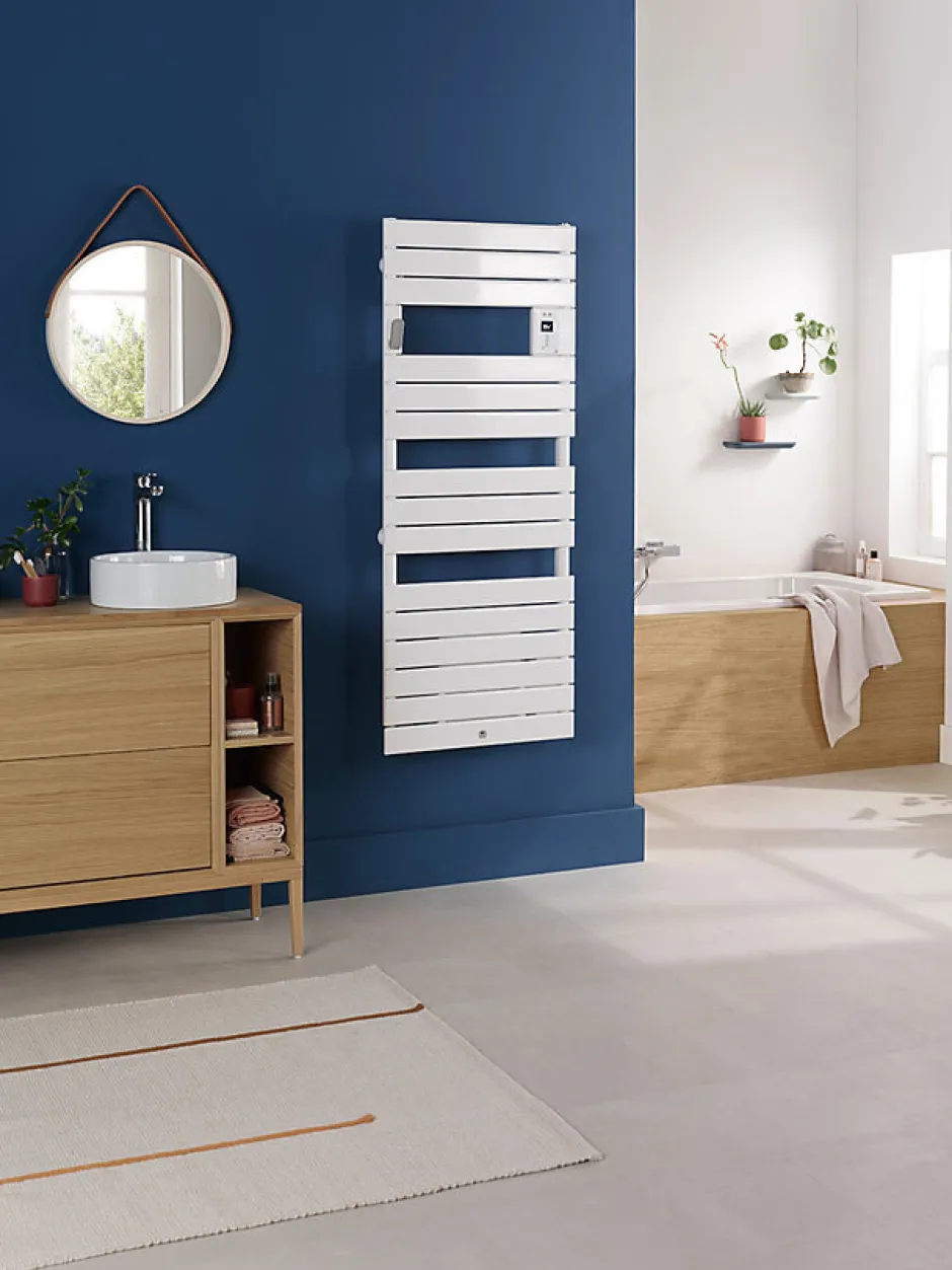 Thermor Sèche-serviettes Riviera 2 avec soufflerie 1500W gris roche - - 498518* Sèche-Serviettes Soufflant