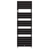 Thermor Sèche-serviettes Riviera 2 eau chaude 873W noir carbone - - 496111