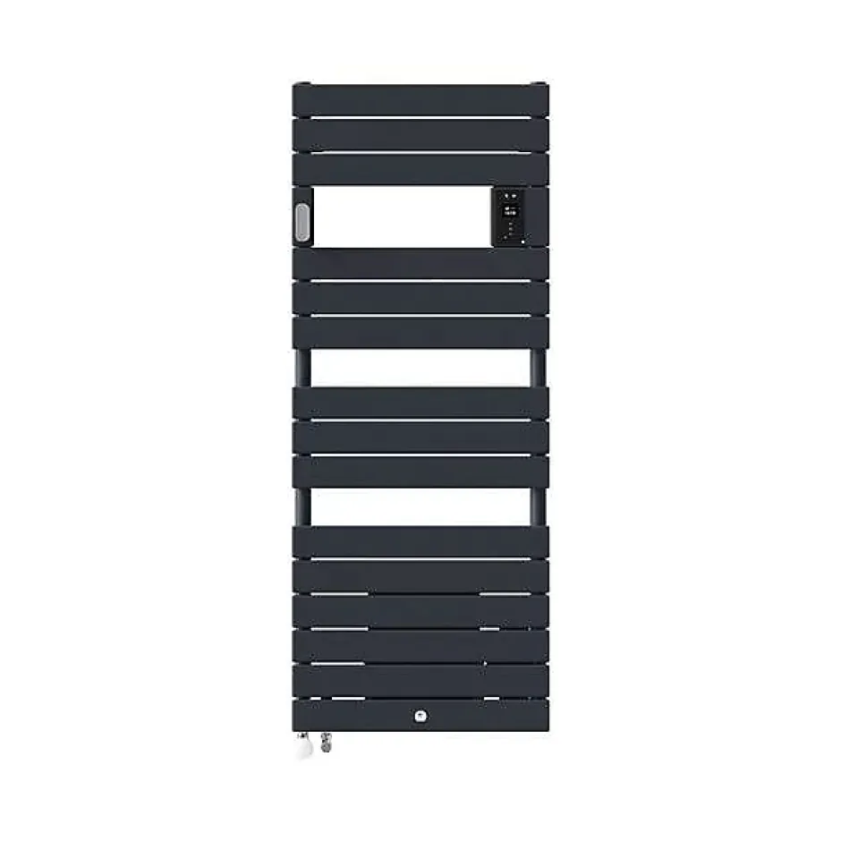 Thermor Sèche-serviettes Riviera 2 mixte avec soufflerie 1750W gris ardoise - - 490242