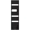 Thermor Sèche-serviettes Riviera 2 étroit avec soufflerie 1500W noir carbone - - 498258* Sèche-Serviettes Soufflant