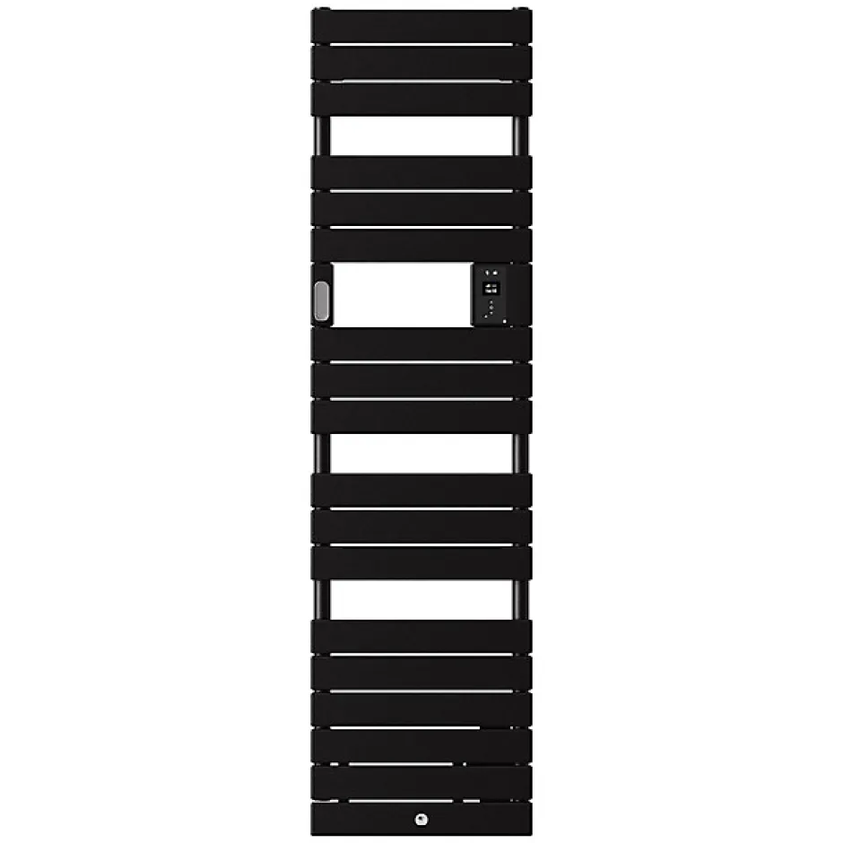 Thermor Sèche-serviettes Riviera 2 étroit avec soufflerie 1500W noir carbone - - 498258* Sèche-Serviettes Soufflant