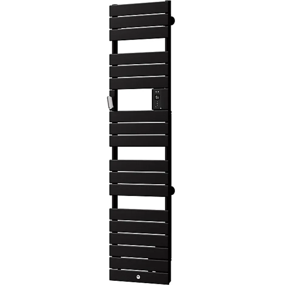 Thermor Sèche-serviettes Riviera 2 étroit avec soufflerie 1500W noir carbone - - 498258* Sèche-Serviettes Soufflant