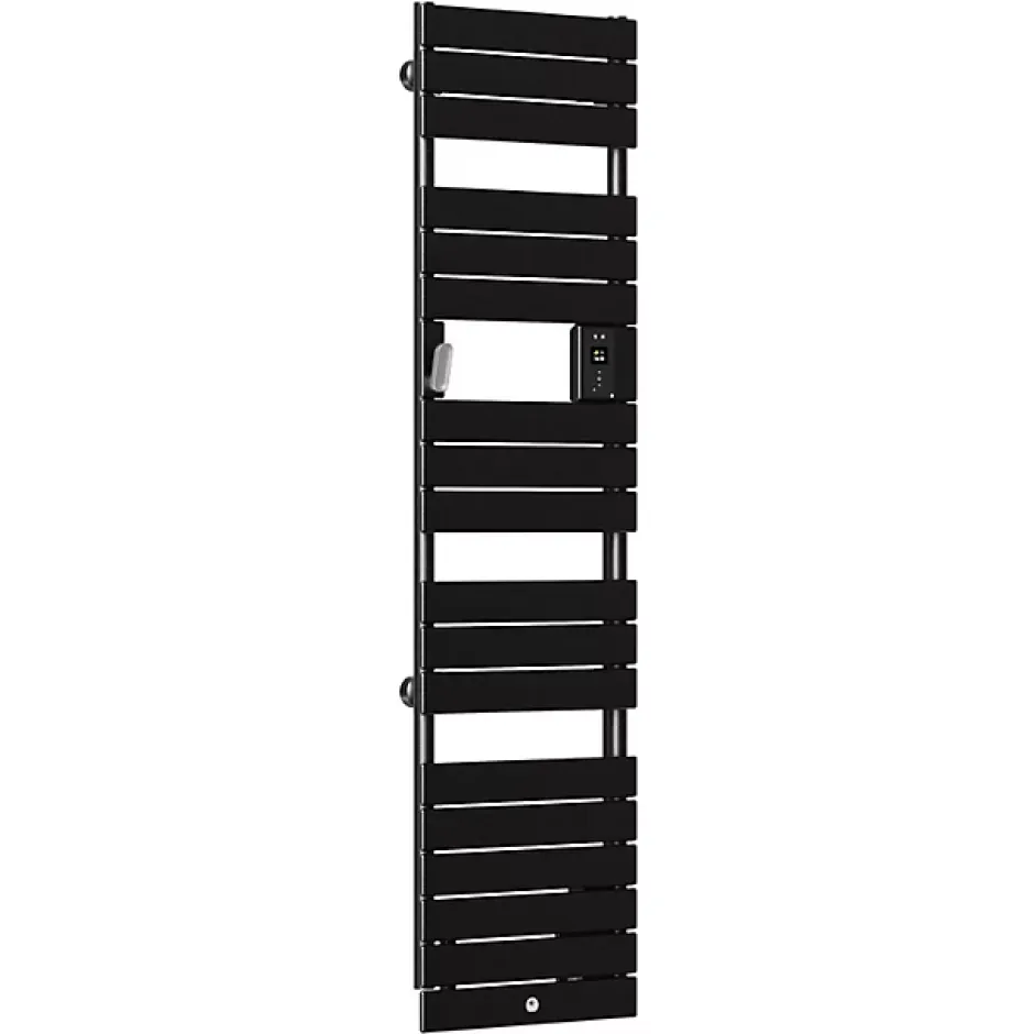 Thermor Sèche-serviettes Riviera 2 étroit avec soufflerie 1500W noir carbone - - 498258* Sèche-Serviettes Soufflant