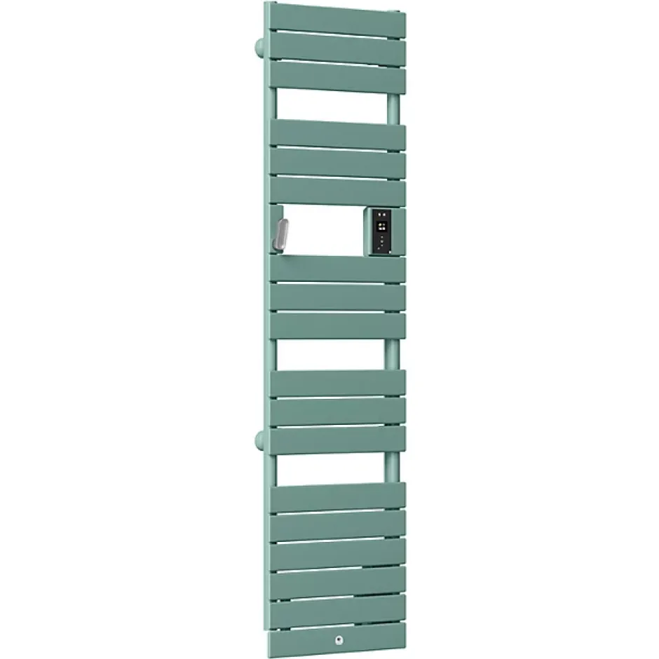 Thermor Sèche-serviettes Riviera 2 étroit avec soufflerie 1750W vert eucalyptus - - 498263* Sèche-Serviettes Soufflant