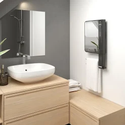 Thermor Sèche-serviettes soufflant Illico 3 avec barres 1800W gris - - 491373