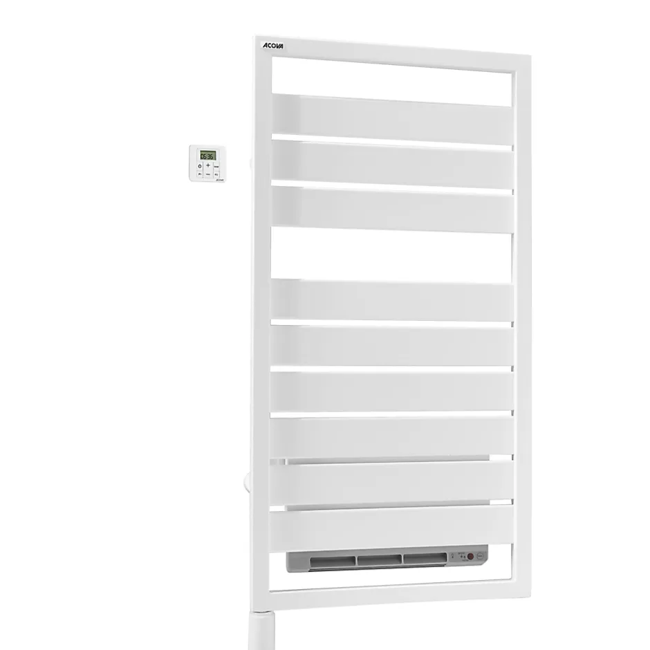Acova Sèche-serviettes soufflant électrique Astrakan +Air 500 + soufflerie 1000W blanc* Sèche-Serviettes Soufflant