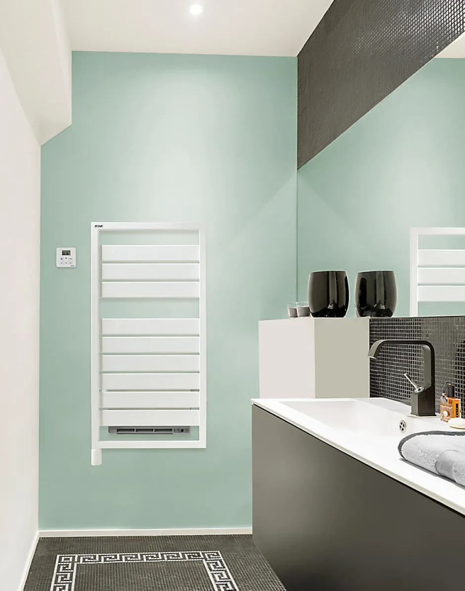 Acova Sèche-serviettes soufflant électrique Astrakan +Air 500 + soufflerie 1000W blanc* Sèche-Serviettes Soufflant