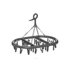 B Basic & Co Séchoir à Linge "24 Pinces" 44cm Gris