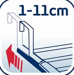 Leifheit Séchoir à linge à suspendre 4,2 m, étendoir alu avec barres extensibles, Quartett 42 Extensible Aluminium
