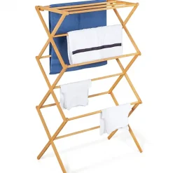 IDMarket Séchoir à linge accordéon bambou RITA* Etendoir À Linge
