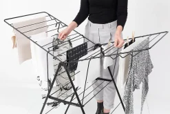 Brabantia Séchoir à linge Hangon noir mat 20 m* Etendoir À Linge