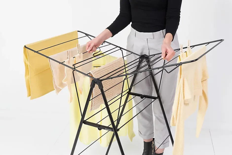 Brabantia Séchoir à linge Hangon noir mat 15 m
