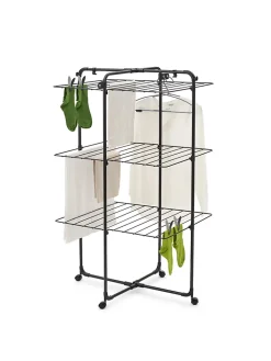 Brabantia Séchoir à linge Hangon Tower noir 23 m* Etendoir À Linge